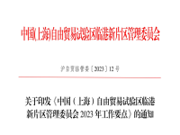 临港新片区2023年工作要点全文：18个大项，150个具体任务！